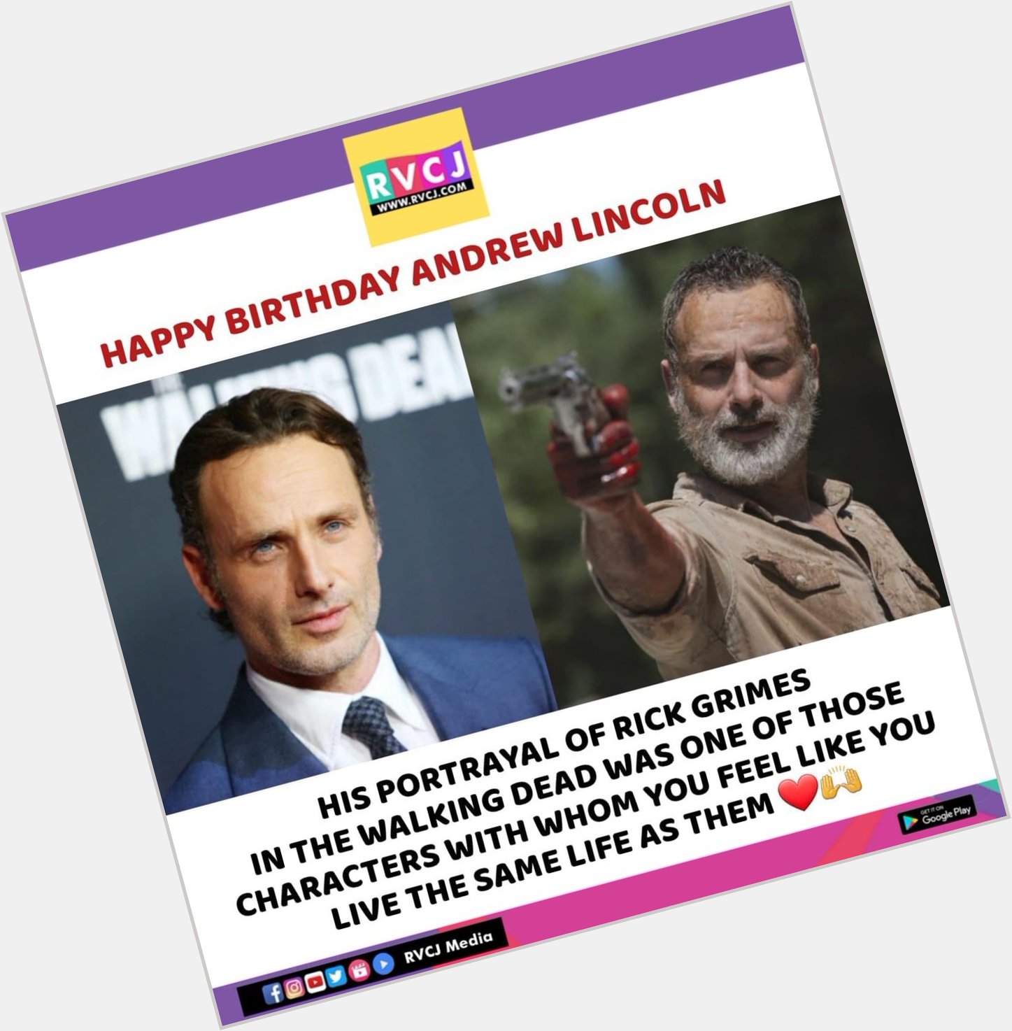 Happy Birthday Andrew Lincoln!      