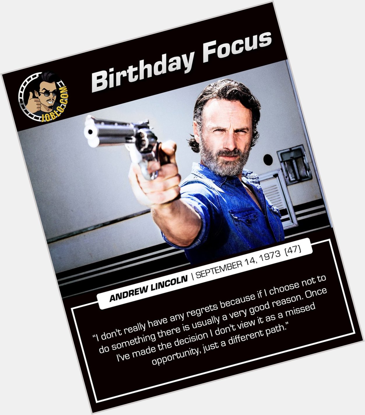 Happy 47th birthday to star of The Walking Dead, Andrew Lincoln! 