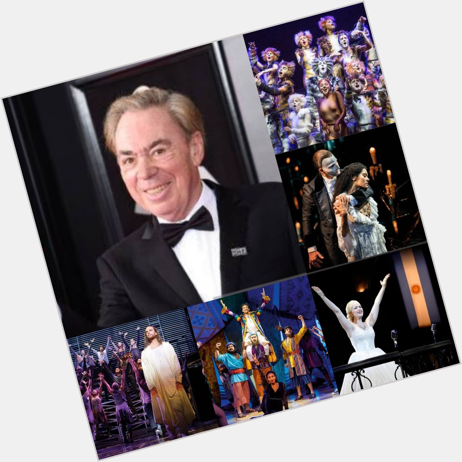 Happy birthday to Sir Andrew Lloyd Webber thank you for such amazing musicals 