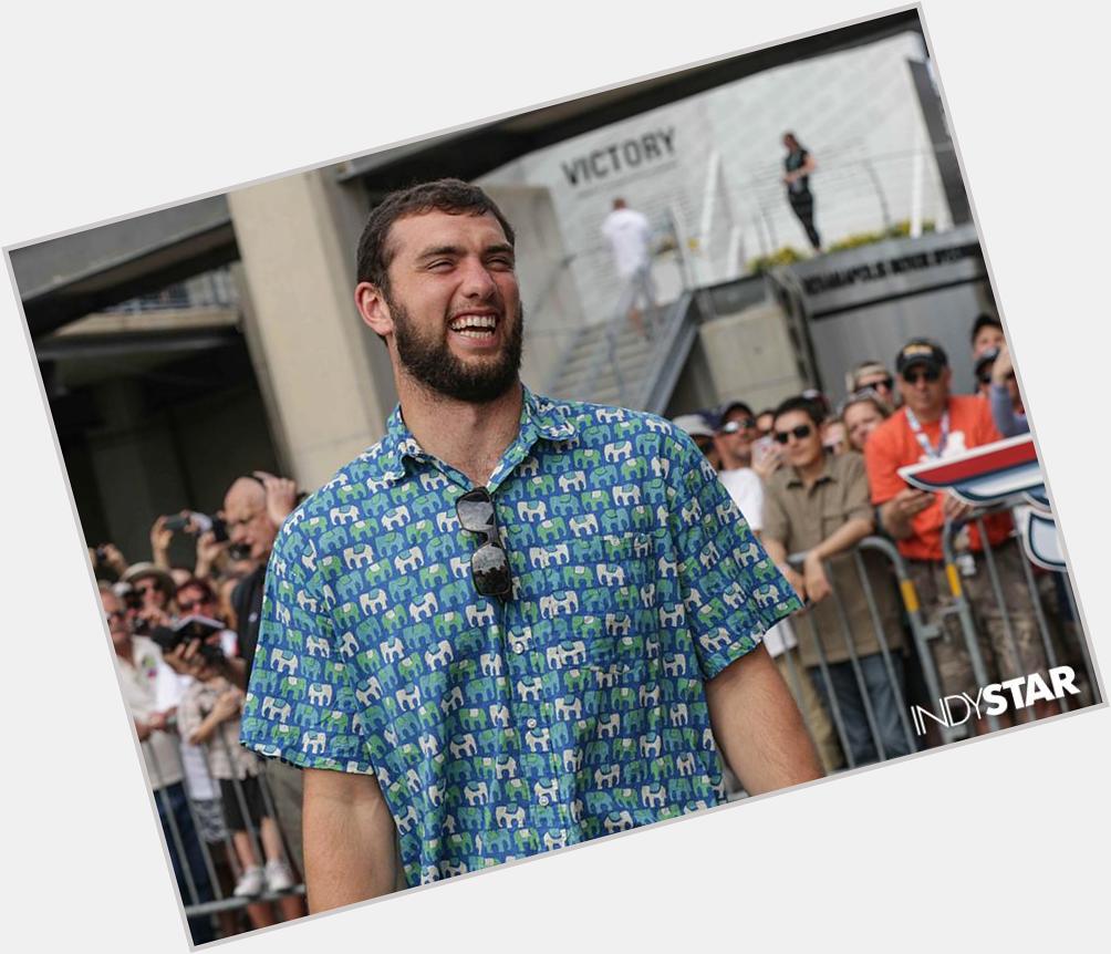 Happy 26th birthday to QB Andrew Luck. Wonder what he ll add to his wardrobe today. (Photo: 