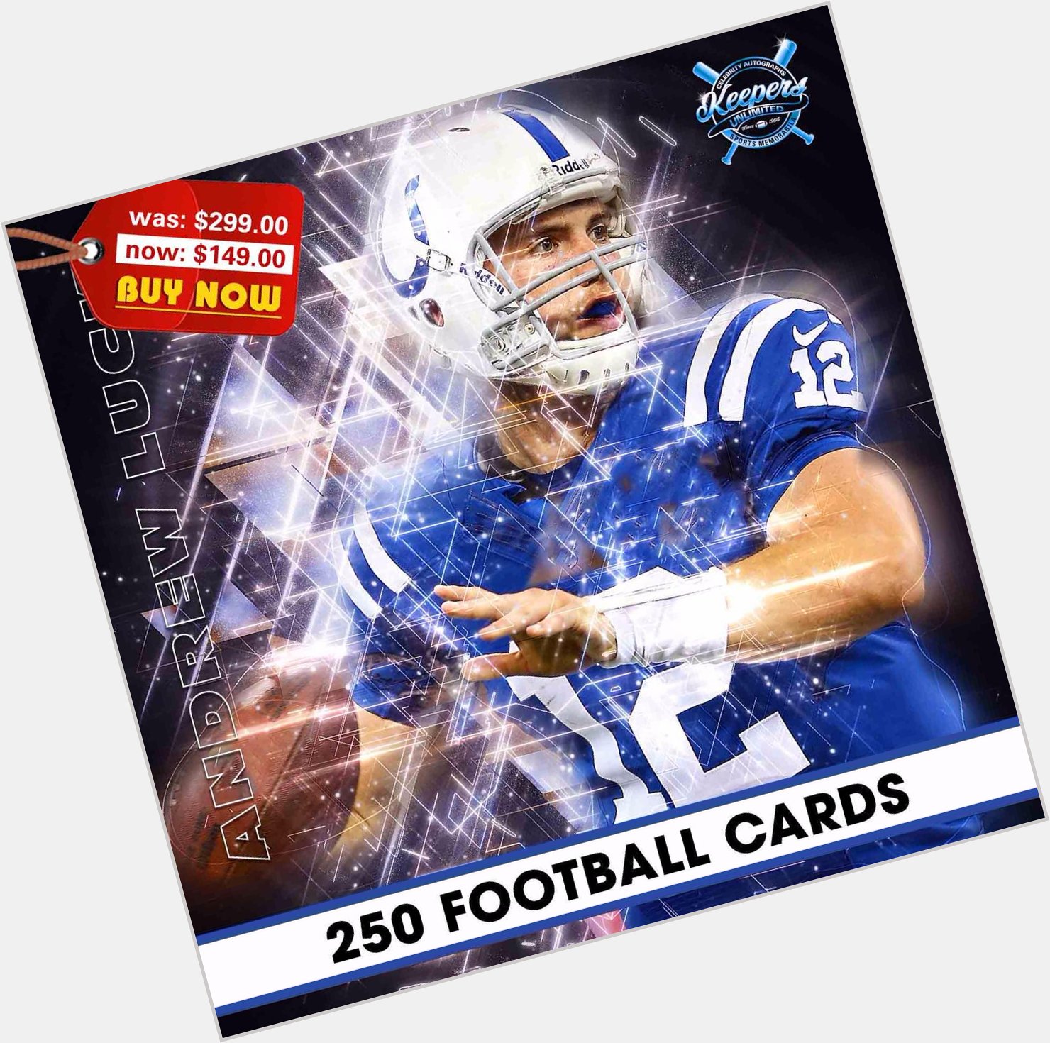 Happy 26th Birthday to Andrew Luck!  Get 250 Luck Football Cards for only $150! 