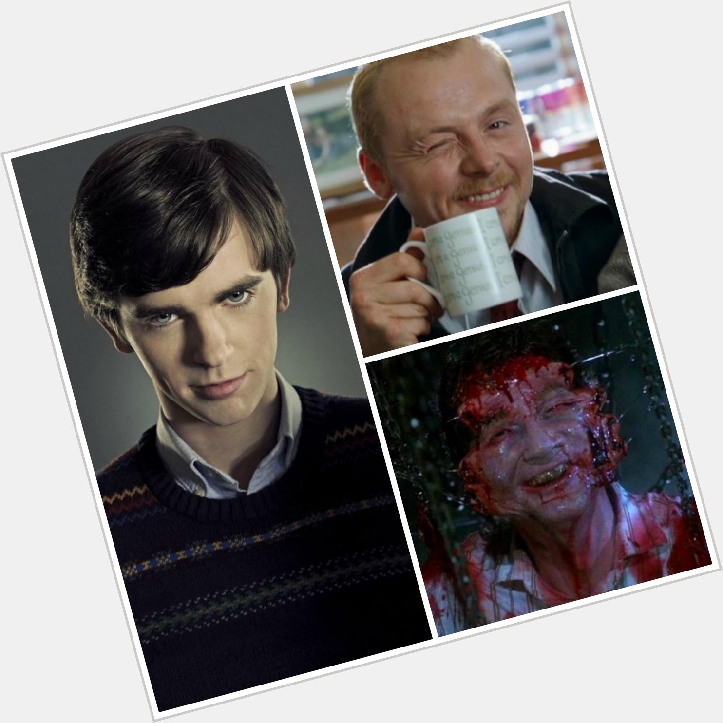 Happy Birthday to these three! Freddie Highmore, Simon Pegg, and Andrew Robinson! 