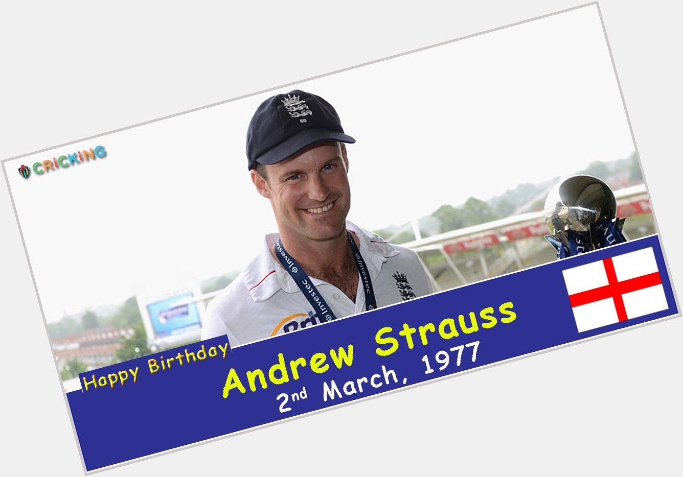 Happy Birthday Andrew Strauss. The former England cricketer turns 40 today. 