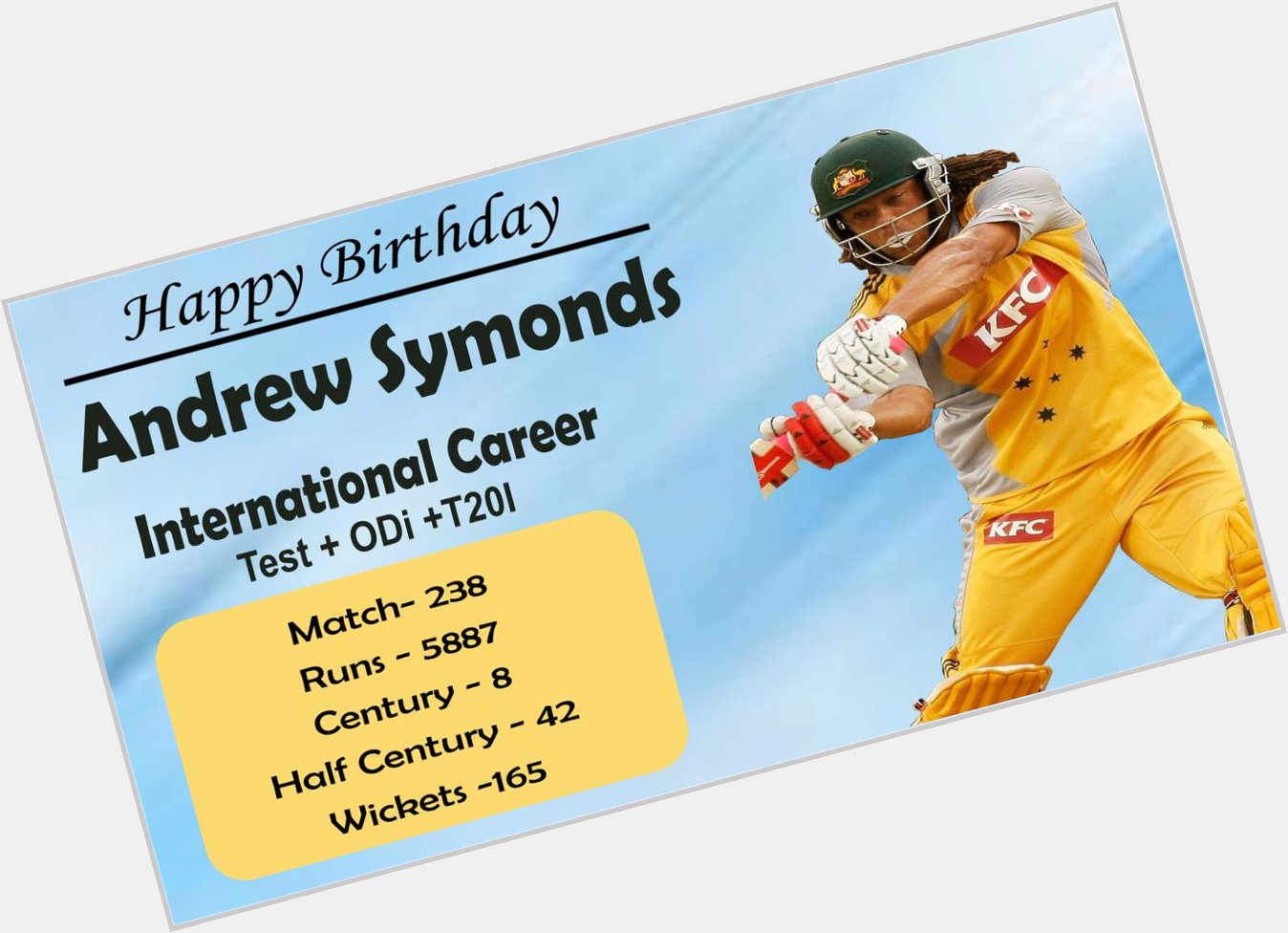 Happy Birthday Andrew Symonds.     