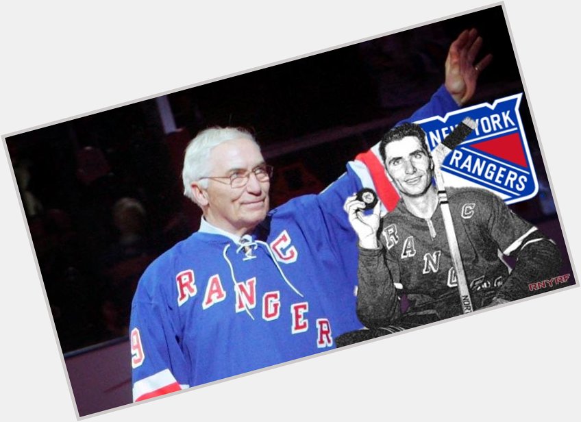 Happy Birthday NY Rangers Legend, in the Rafters, Andy Bathgate! 