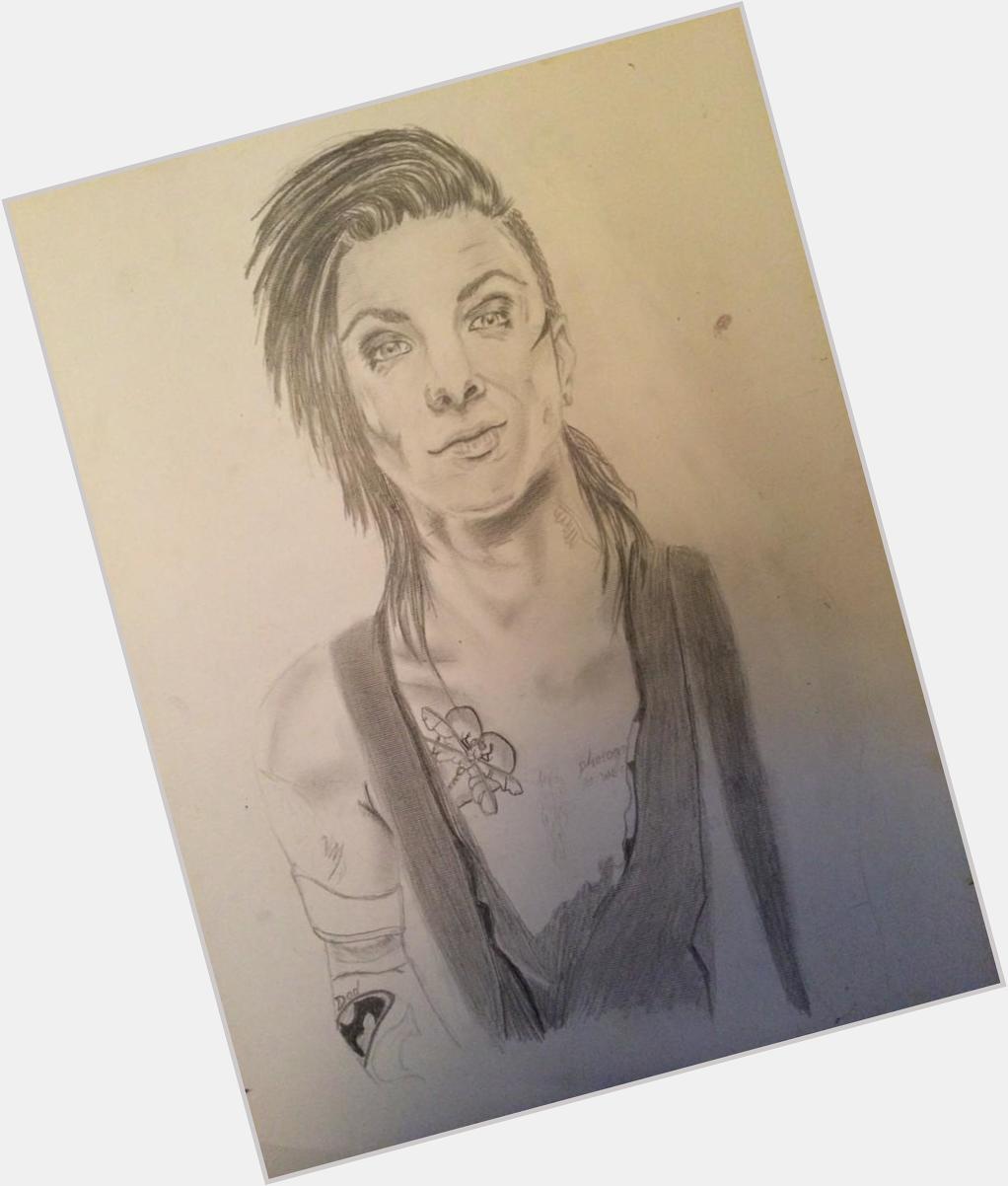 Almost finished  happy birthday to the amazing Andy Biersack 