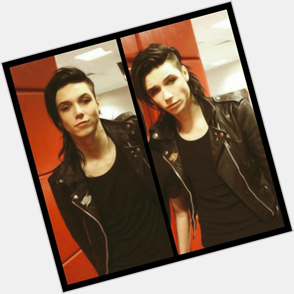 Today marks 25 years of unspeakable charming Andy Biersack. Andy, I congratulate You happy Birthday! 
Your army:) 