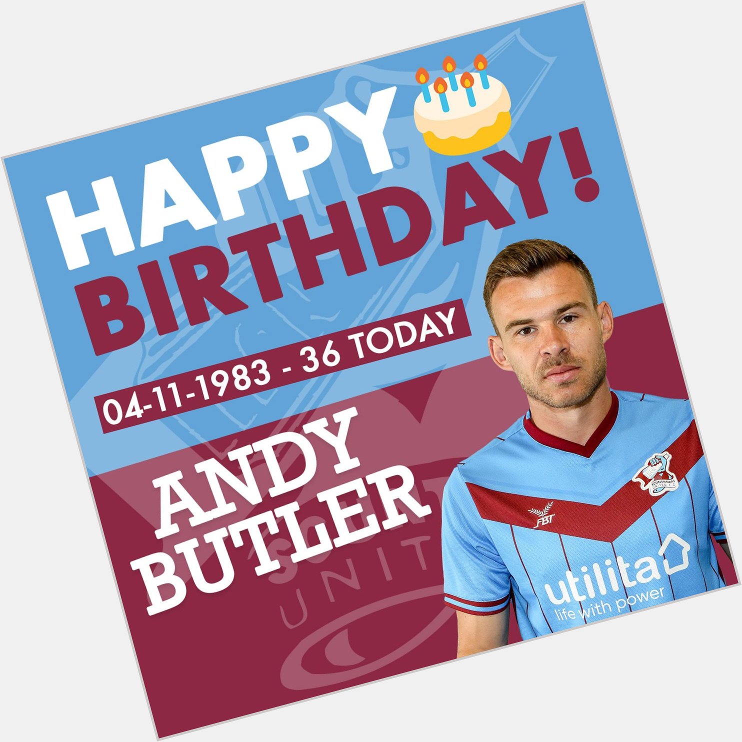   Happy 36th birthday to Iron captain Andy Butler.  