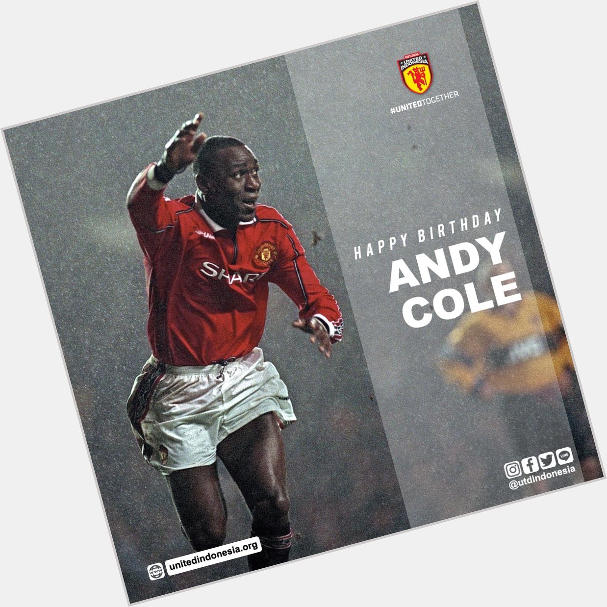 Happy birthday Andy Cole! Wish you all the best from Indonesia!   