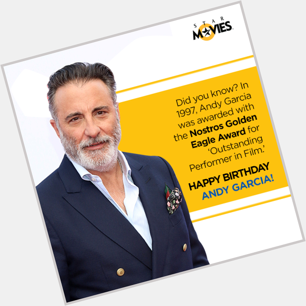 This legend has been one of Hollywood\s most famous leading men! Happy Birthday to Andy Garcia. 