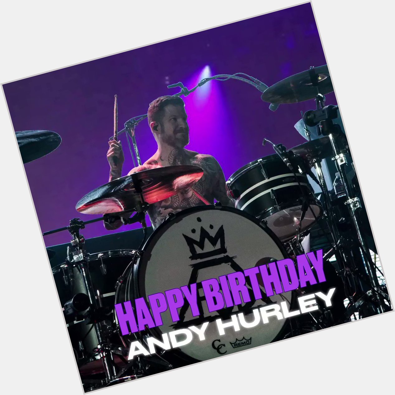 Happy Birthday Andy Hurley Don t miss on the 