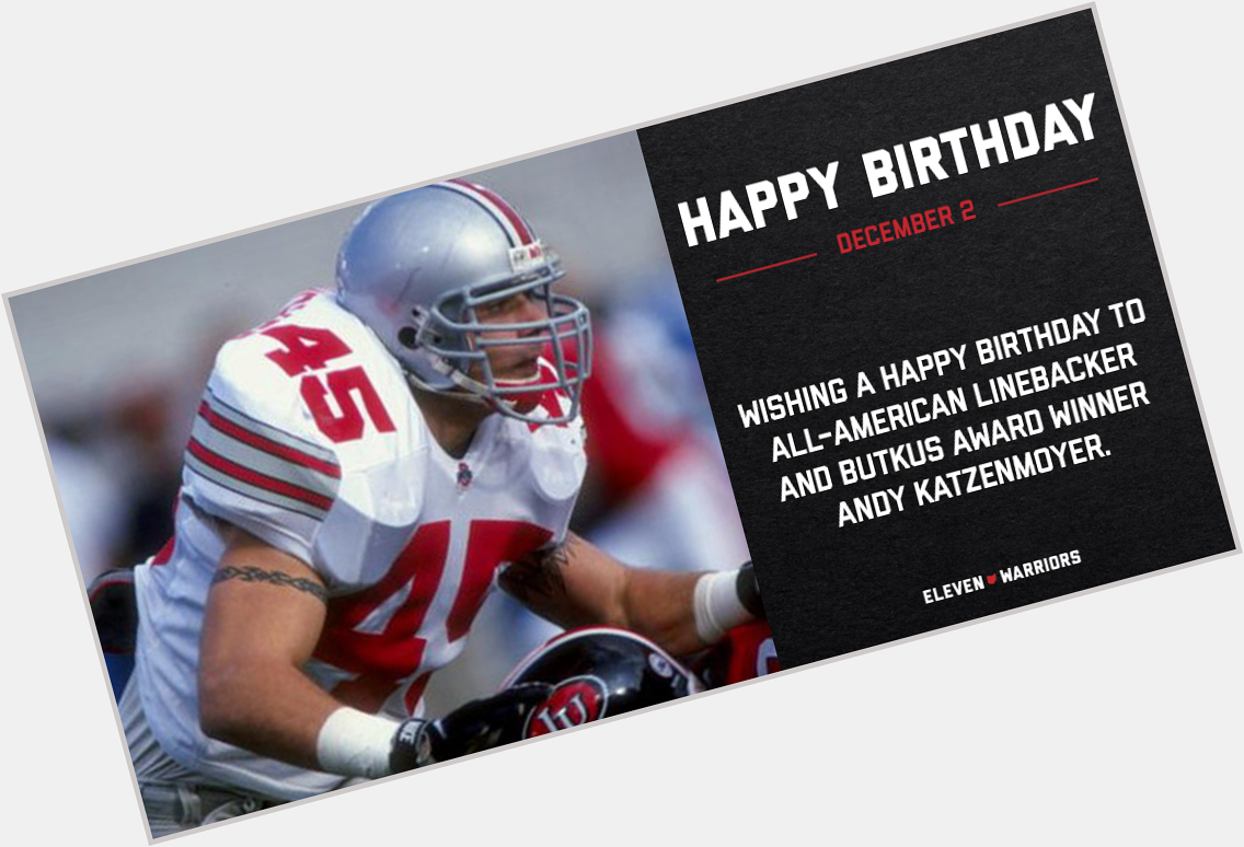 Wishing a happy birthday to the legendary Andy Katzenmoyer. 