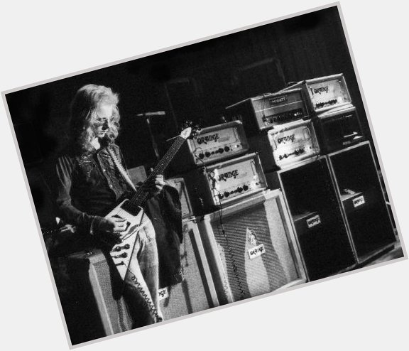 Happy Birthday Andy Powell of Wishbone Ash! (here with his \67 Flying V and backline, ca 1973) 