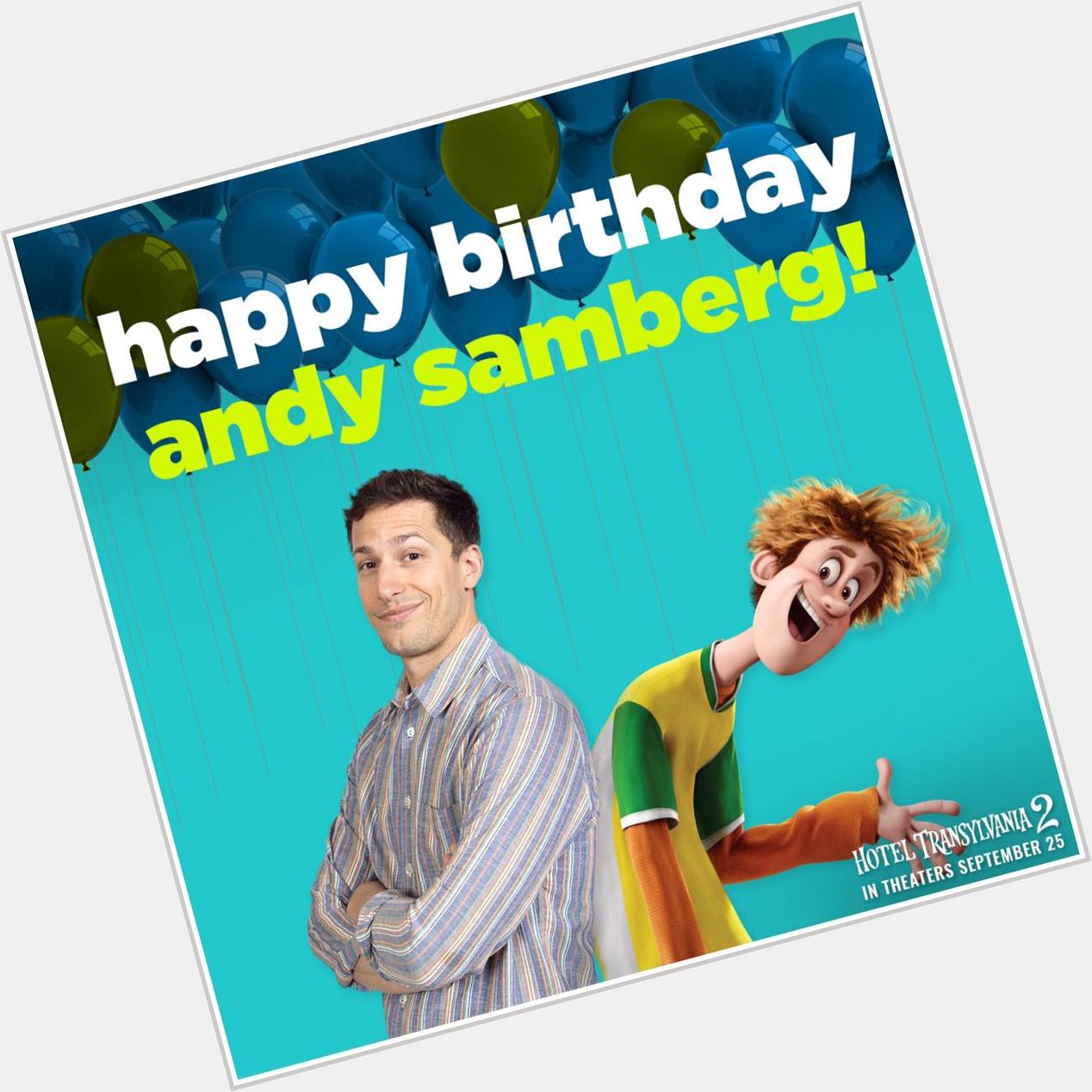 Happy birthday to Johnnystein in the flesh Andy Samberg! 