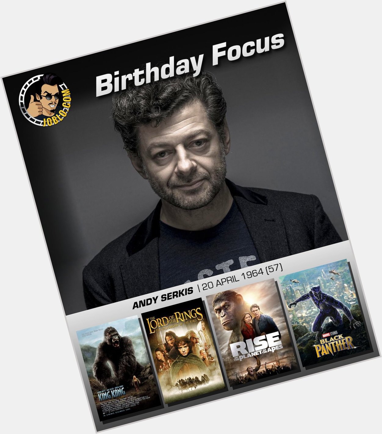 Wishing the great Andy Serkis a very happy 57th birthday! 
