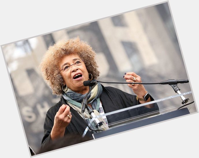 Happy 73rd birthday to activist and author Angela Davis, seen at the on Washington. : Getty Images 