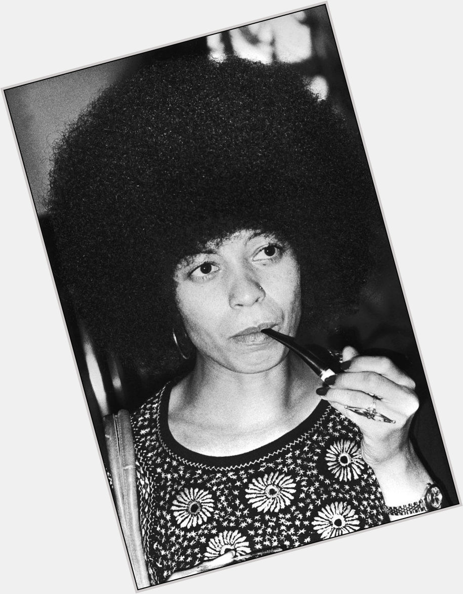 Happy Birthday to Angela Davis! Here she is looking philosophical 