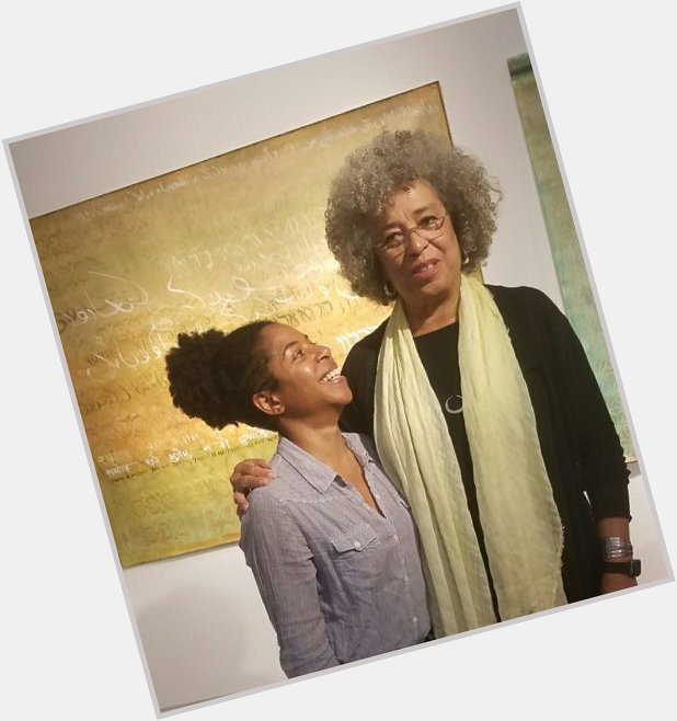 Happy birthday Angela Davis! Working hard to tell your story in the GDR xo 