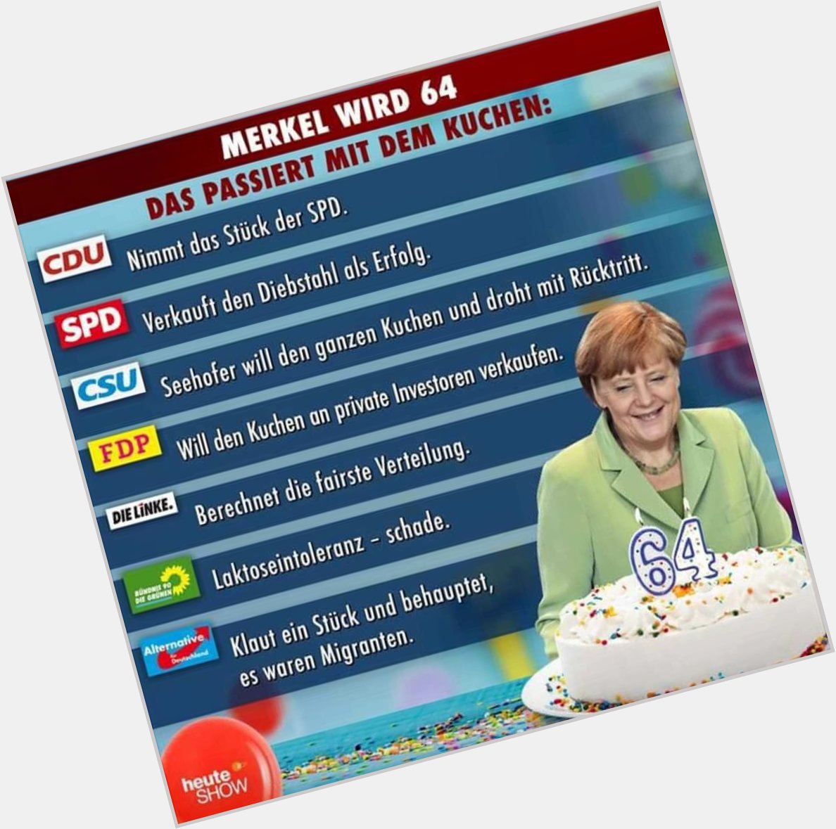 Happy Birthday Chancellor Angela Merkel. 