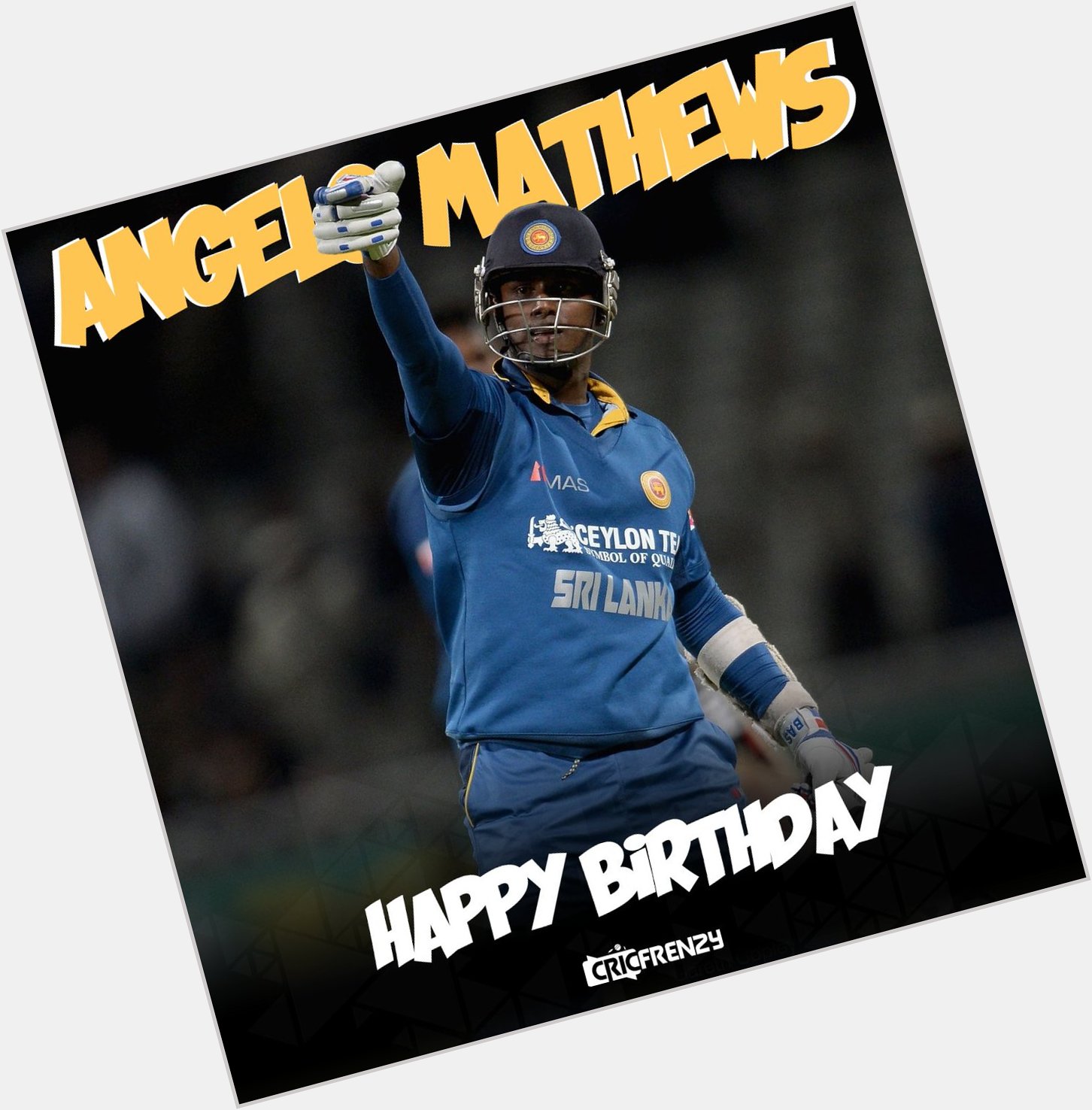 2014 ICC World Twenty20 winner
Happy birthday Angelo Mathews    