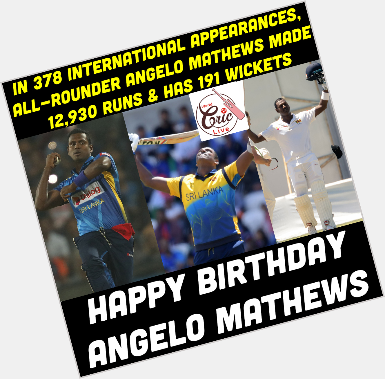 Happy Birthday Angelo Mathews 