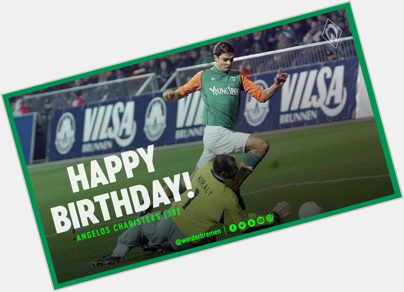 Happy birthday to former Green-White Angelos Charisteas All the best   