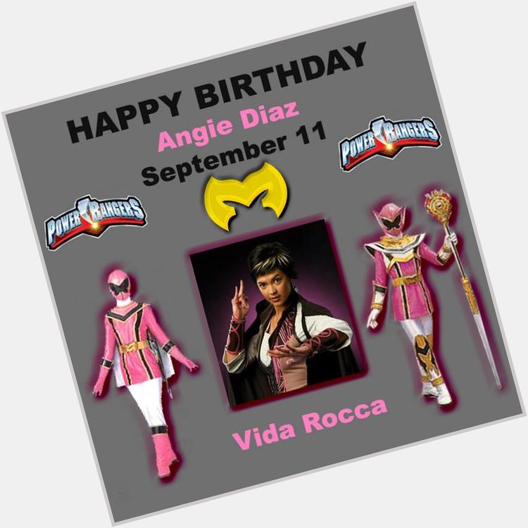 Happy Birthday to Angie Diaz who portrayed Vida Rocca the Pink Ranger in Mystic Force 