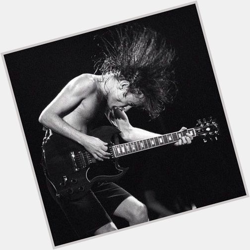 Happy birthday to Angus Young, lead guitarist of    