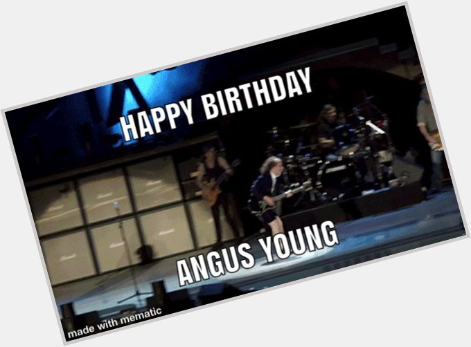 Happy birthday Angus Young , duck walking and still rockin 