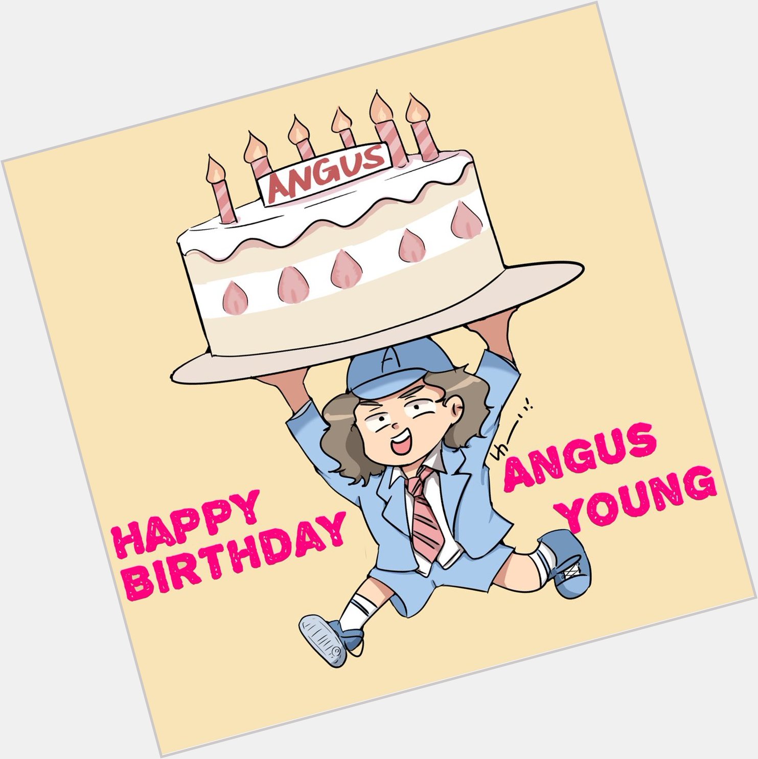 Happy Birthday Angus Young!!!!!!                                               