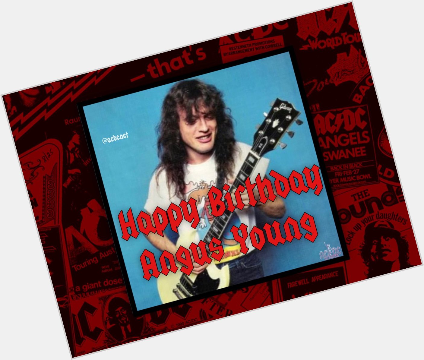 Happy 65th birthday to the one and only Angus Young!   Follow AC/DC:    