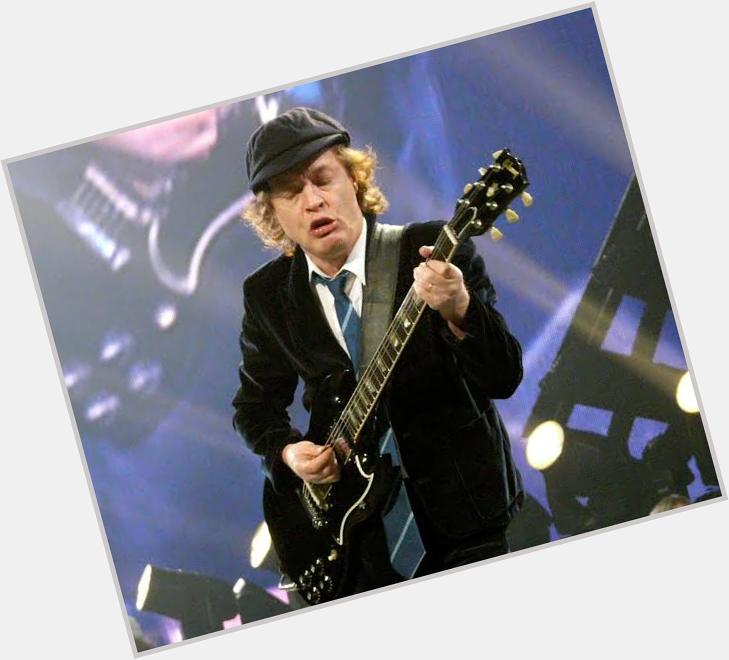 Happy 67th birthday to the lead guitarist of AC/DC, Angus Young  