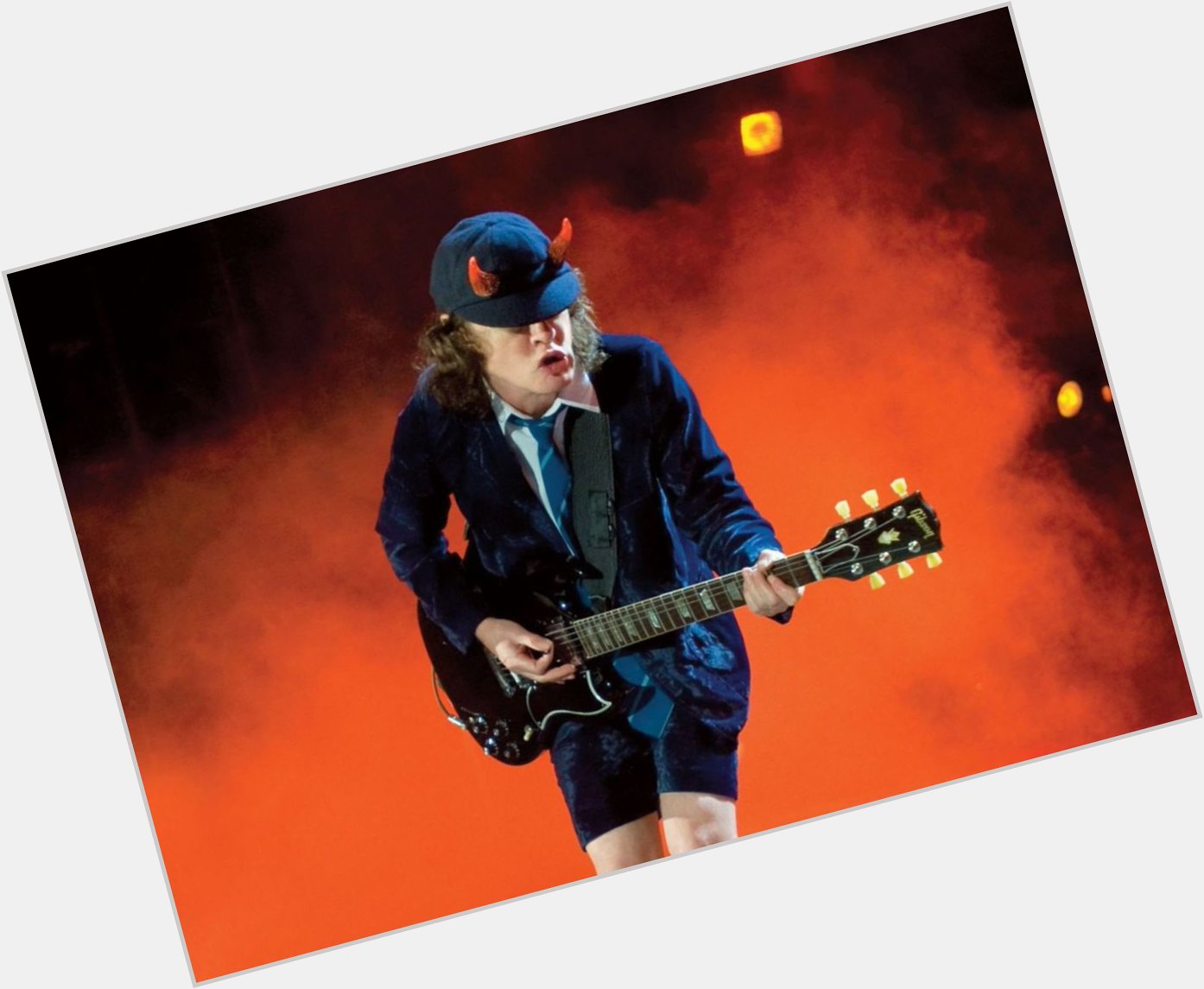 Happy birthday to the legendary devil on rock stage, Angus Young. 