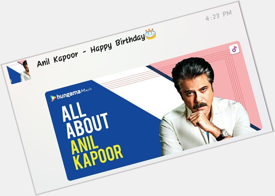 Happy birthday Anil Kapoor ji 
