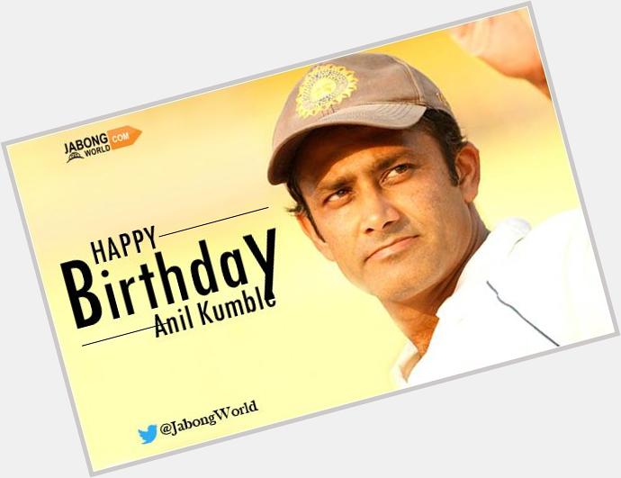 Happy Birthday Anil Kumble!!!
We wishes a very Happy Birthday to Legend.   