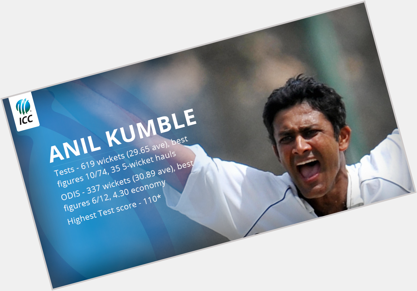 Happy Birthday to one of the greatest spin bowlers of all time,
\"Anil kumble\" 