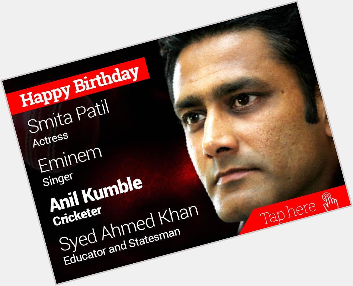 IndiaToday: newsflicks: Happy Birthday Smita Patil, Eminem, Anil Kumble, Syed Ahmed Khan 