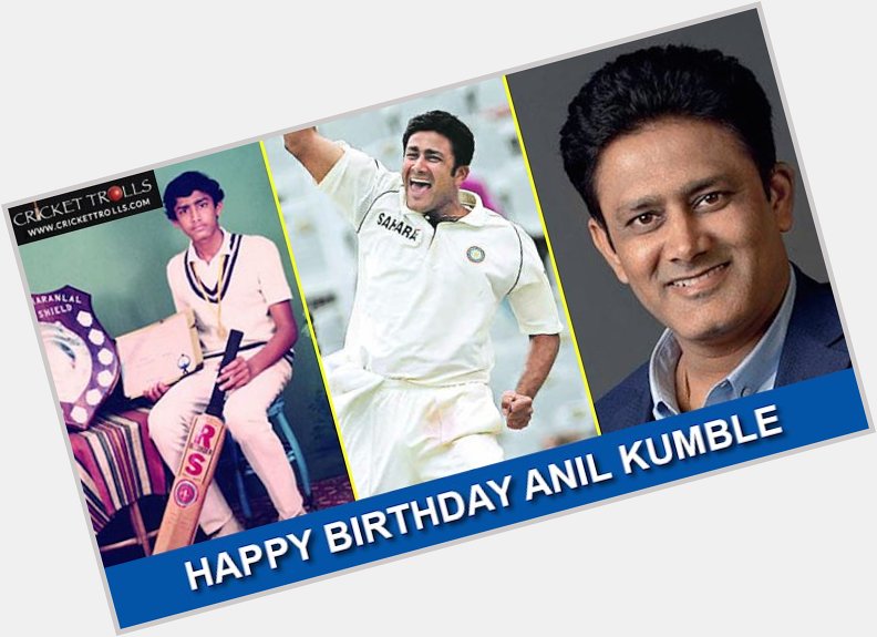 Happy Birthday Anil Kumble
The best bowler of Indian Test cricket history! 