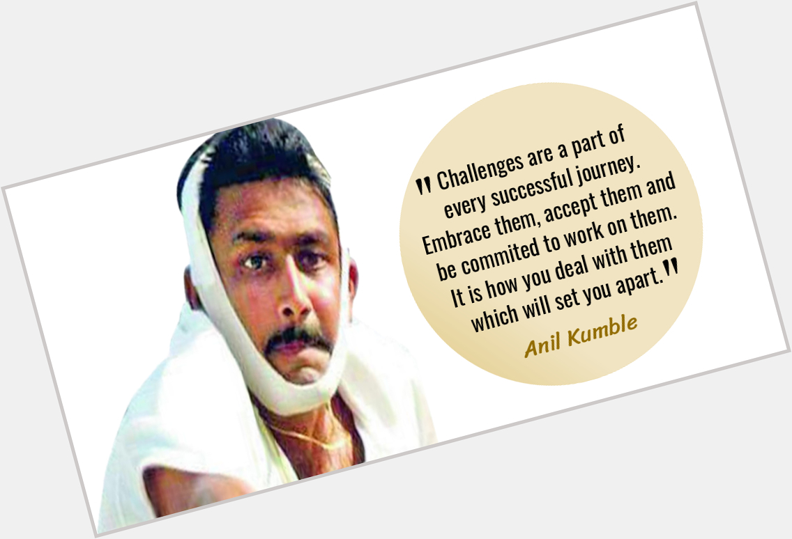 Happy birthday Anil Kumble, a man who taught us to never give up no matter what. 