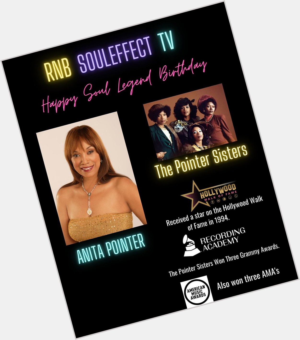 Happy Soul Legend Birthday 
Anita Baker original member of 3×grammy award group 