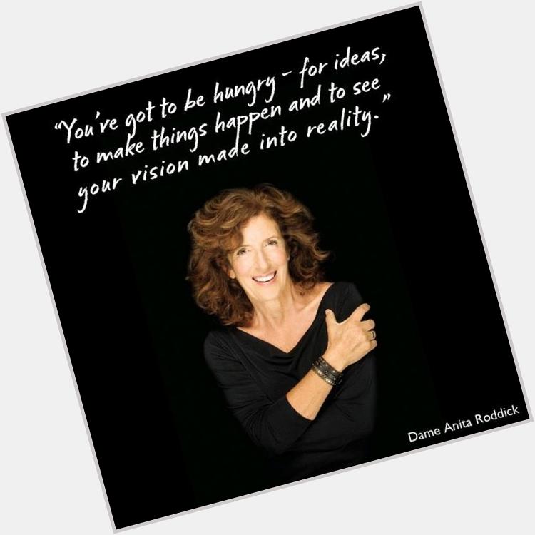 Today were honoring the activist spirit of our fearless founder, the late Dame Anita Roddick. Happy Birthday Anita! 