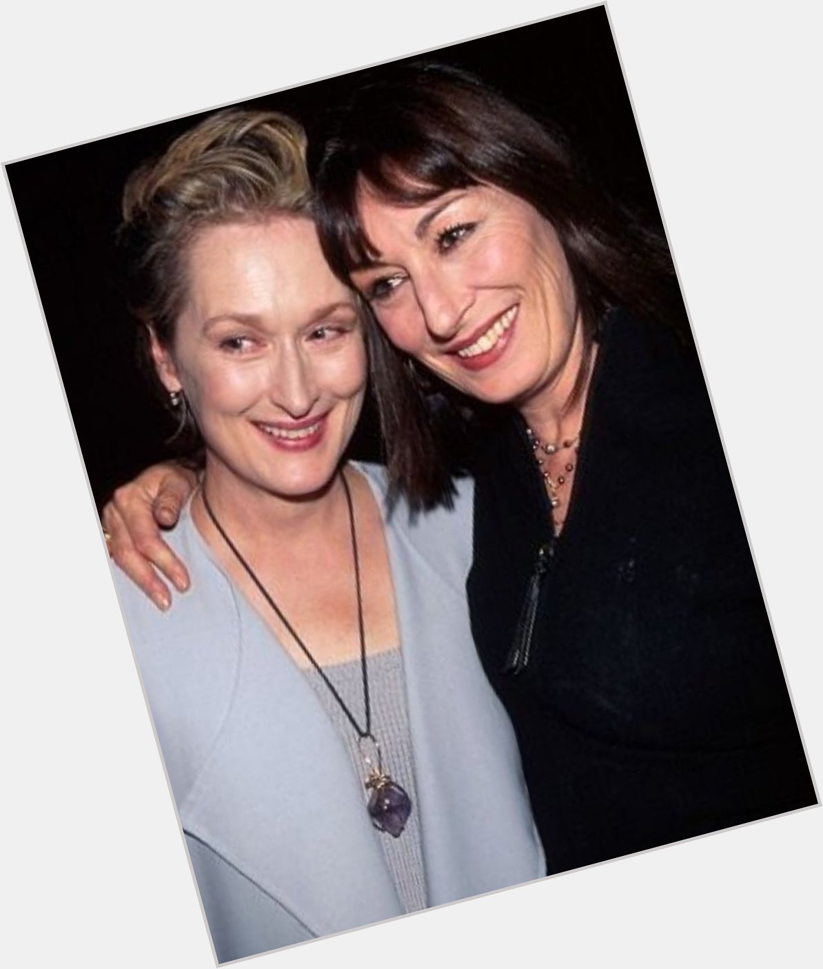 Happy birthday to Miranda Priestley\s sister (in my mind, anyway!)
Anjelica Huston!      