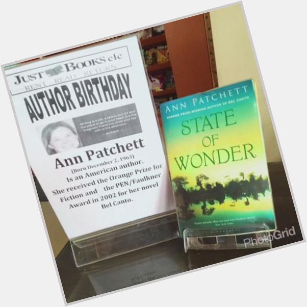 Happy birthday. Author:Ann patchett
Genre: fiction General 
