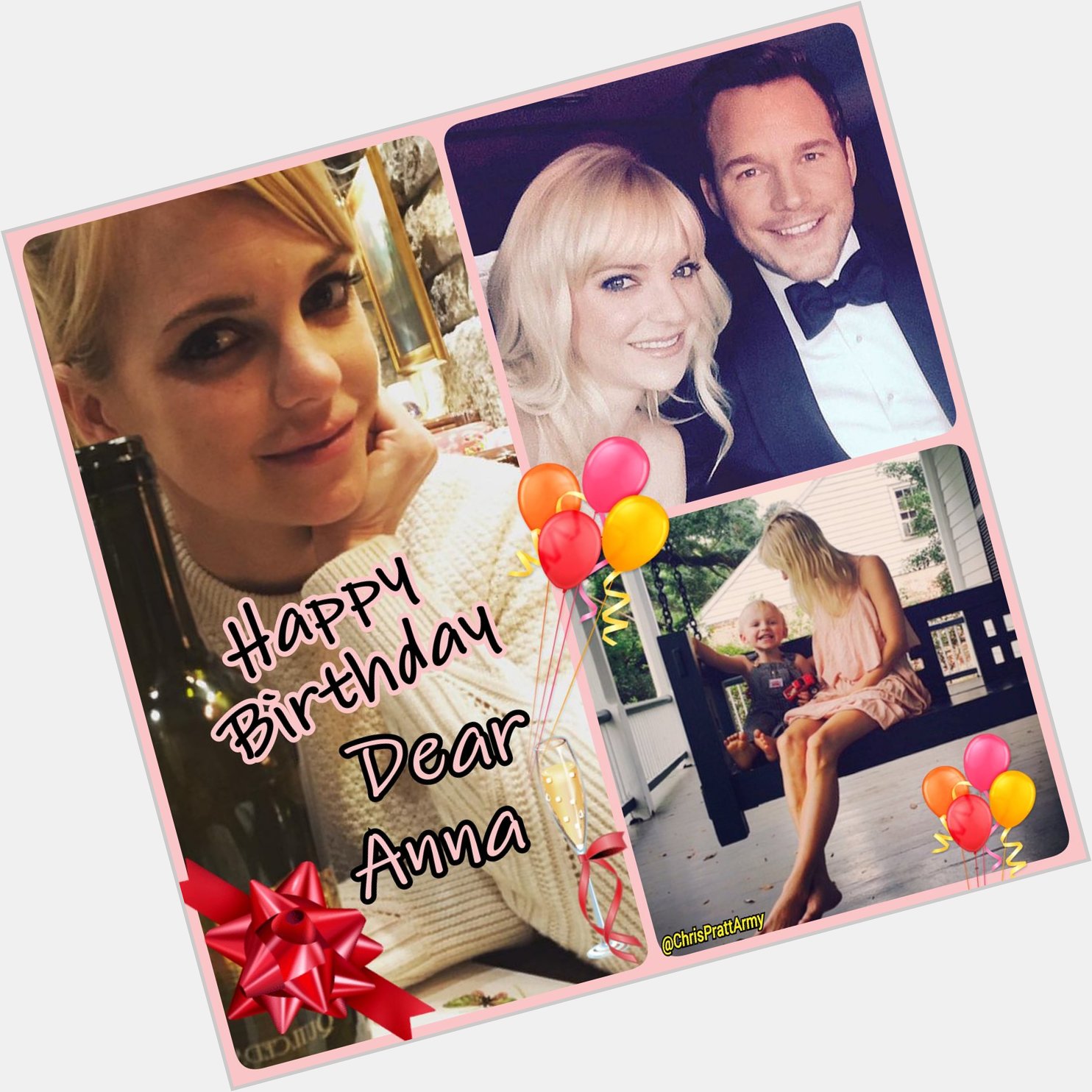 A Big HAPPY BIRTHDAY to Anna Faris a strong woman, great wife, loving mother & for sure awesome actress!           
