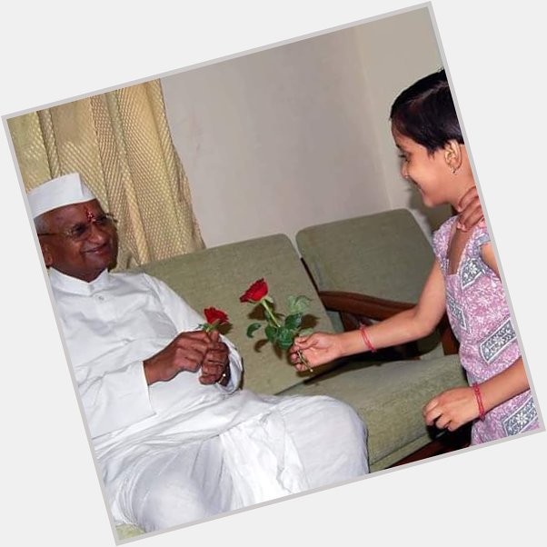 Happy birthday Anna hazare ji 