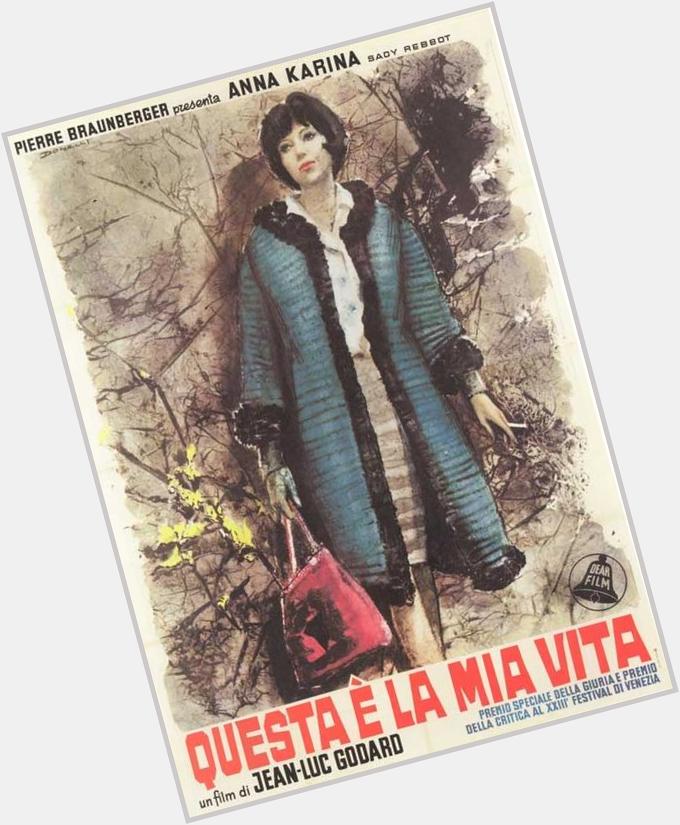 Happy Birthday Anna Karina - VIVRE SA VIE - 1962 - Italian release poster 
