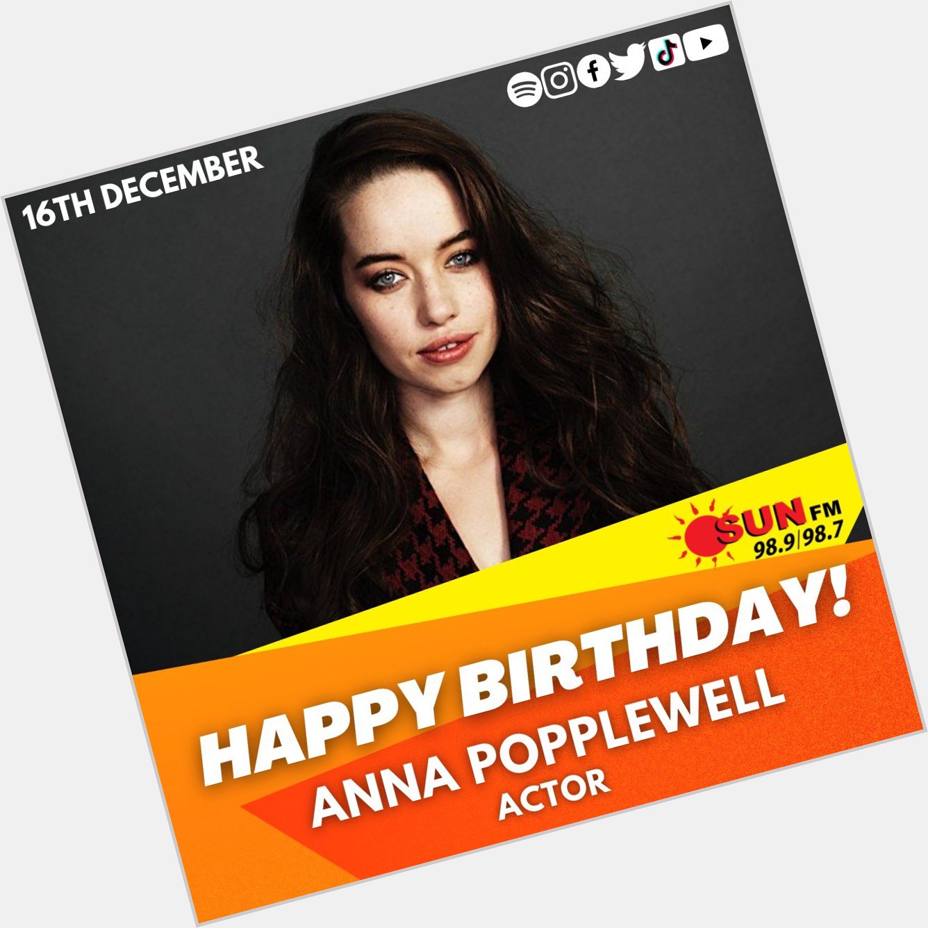 Happy Birthday Anna Popplewell   