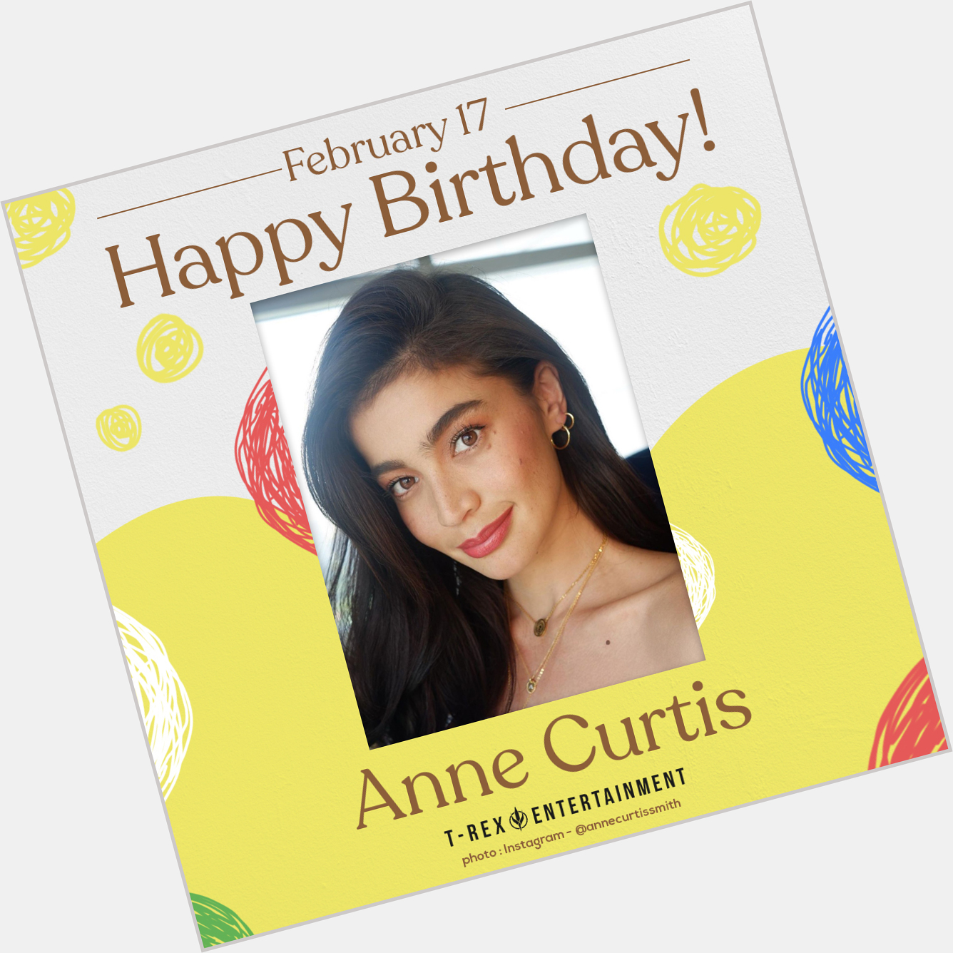 Happy birthday, Anne Curtis!

May you be blessed with more love from the people who care for you. 