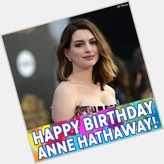 Happy birthday to the leading actress in Disney\s \The Princess Diaries\ and NYC native, Anne Hathaway!   