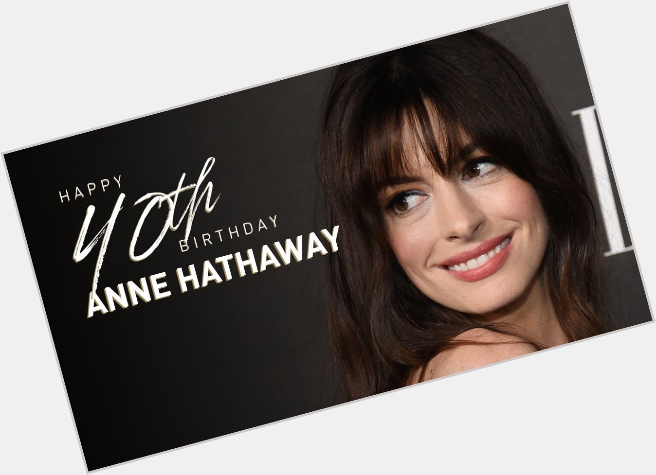 Happy 40th birthday to the incredible Actress Anne Hathaway!

Read her bio here:  